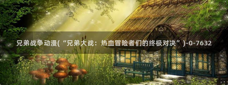 动漫画：兄弟战争动漫(“兄弟大战：热血冒险者们的终极对决”)